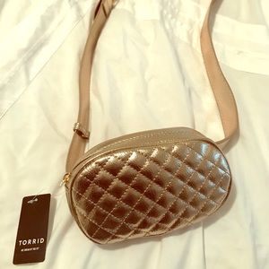 Fancy rose gold quilted waist belt, BRAND-NEW!